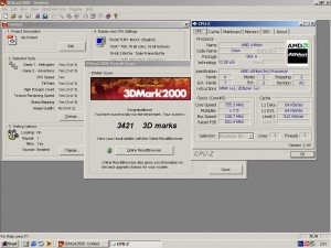AMD Athlon SLOT-A 750MHz+Ati Rage Fury Maxx 3Dmark2000
