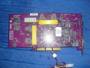 PNY Geforce4 TI4600 hátulja