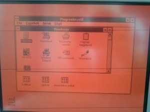 Windows 3.1 narancs színben pompázva