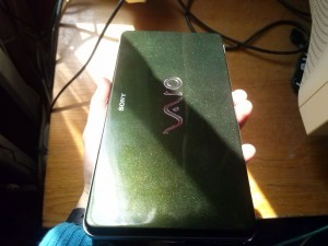 Sony VAIO VGN-P11Z napfényben