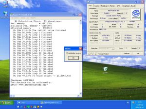 Super PI 1,4GHZ-en