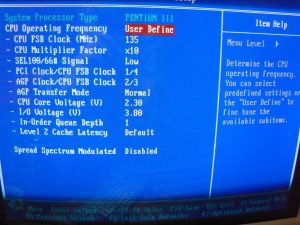 CPU Soft Menu III CPU Soft Menu III