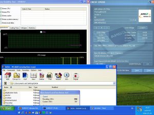 2230MHz-en CPU hőmérséklet