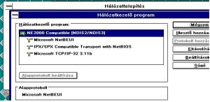 LAN kártya, és TCP/IP protokoll telepítve LAN kártya, és TCP/IP protokoll telepítve
