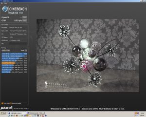 3733MHz-en a Cinebench